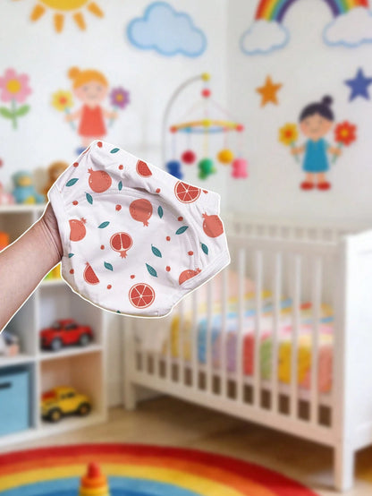 4pcs/Pack Baby Training Pants, Washable Cloth Diapers, Comfortable Soft Absorbent Diaper Pants For Infant Boys And Girls