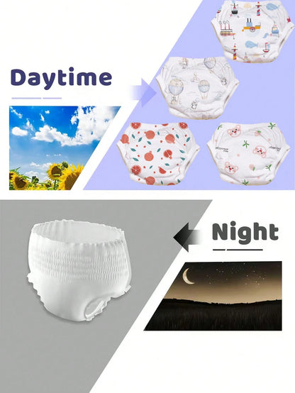 4pcs/Pack Baby Training Pants, Washable Cloth Diapers, Comfortable Soft Absorbent Diaper Pants For Infant Boys And Girls