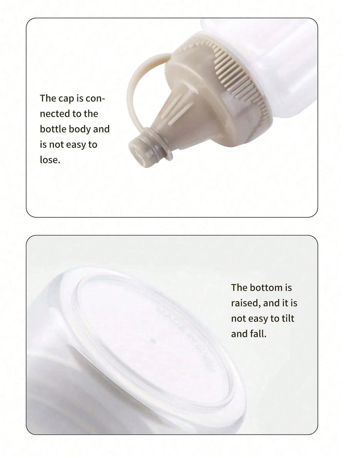 4pcs Portable Condiment Squeeze Bottles, Mini Semi-Transparent Sauce Containers, Suitable For Outdoor Camping