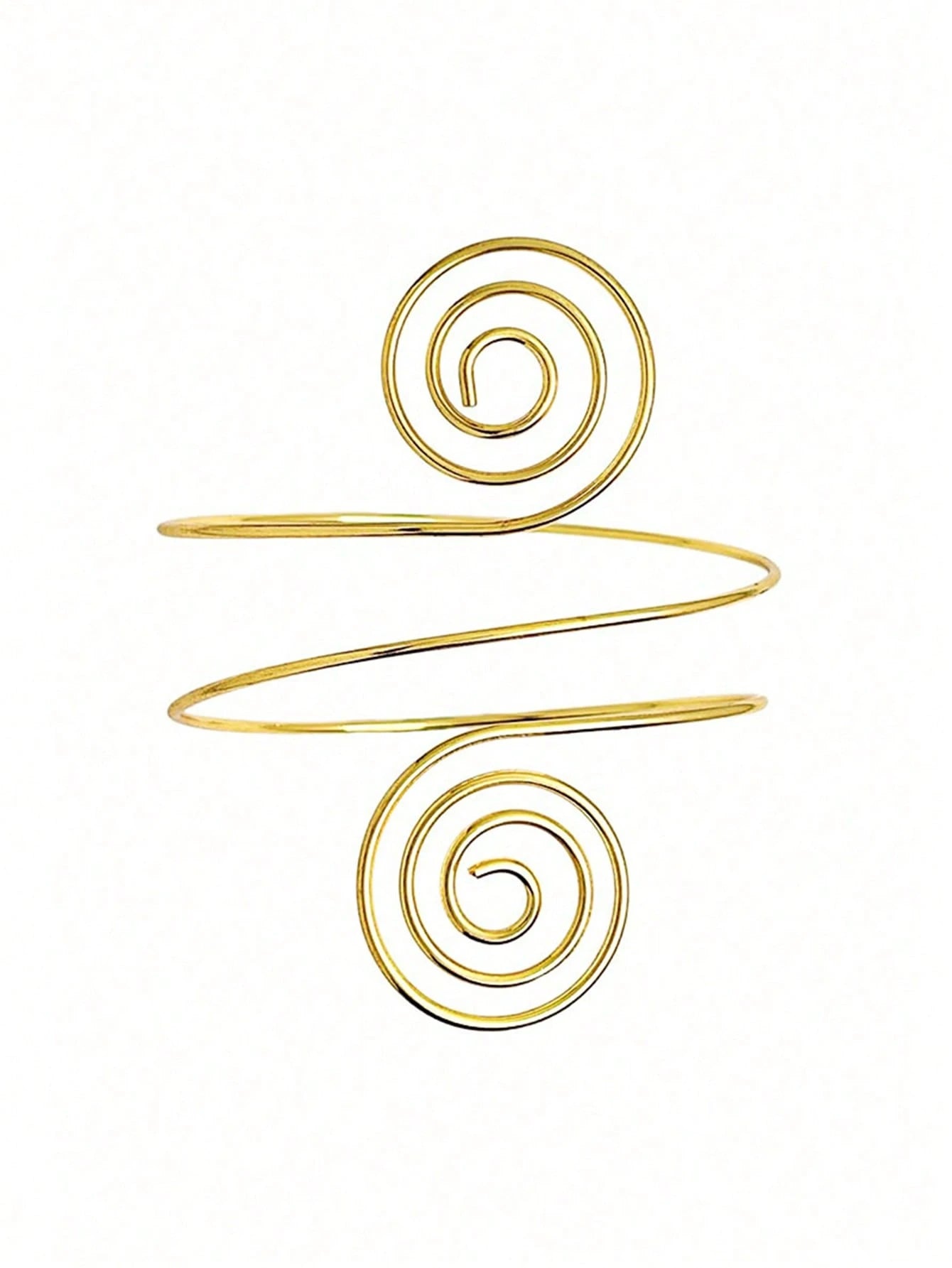 4pcs/Set Minimalist Metal Arm Cuff Bracelet, Adjustable Armlet, Suitable For Daily Wear, Street Style And Vacation