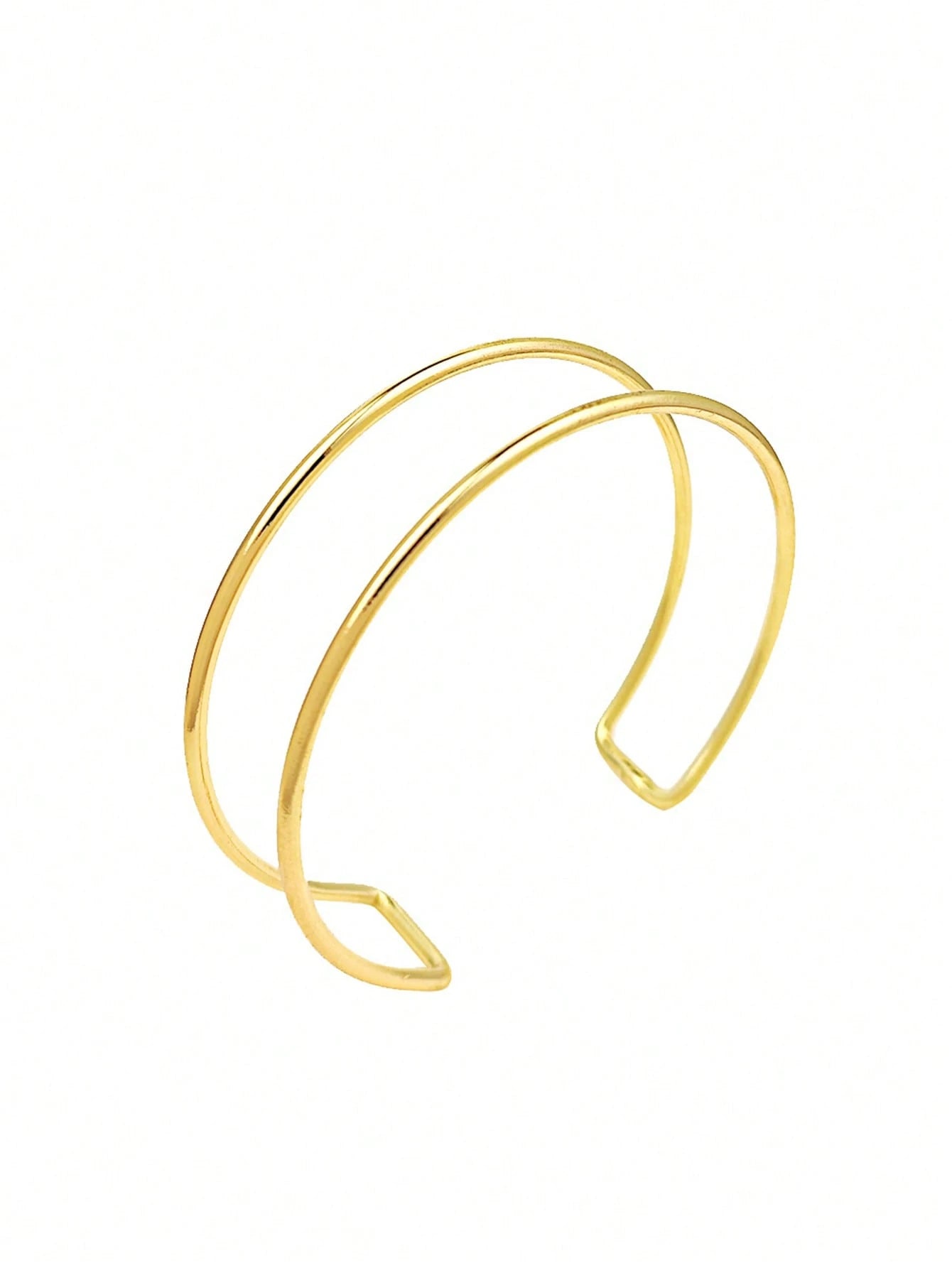 4pcs/Set Minimalist Metal Arm Cuff Bracelet, Adjustable Armlet, Suitable For Daily Wear, Street Style And Vacation