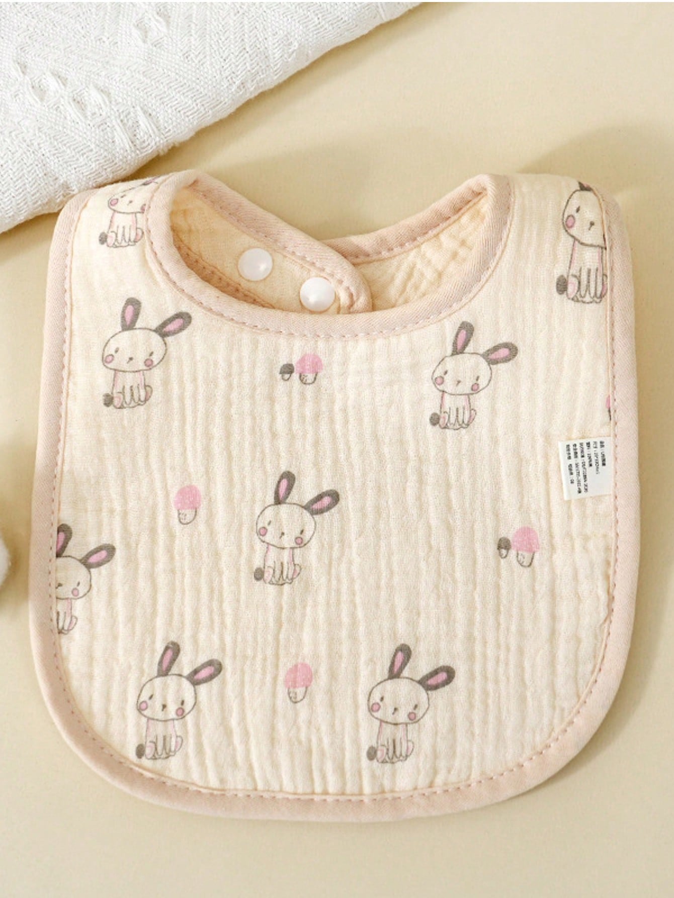 4pcs/Set U-Shaped Baby Bibs, 6-Layer Infant Burp Cloths, Feeding Saliva Towel