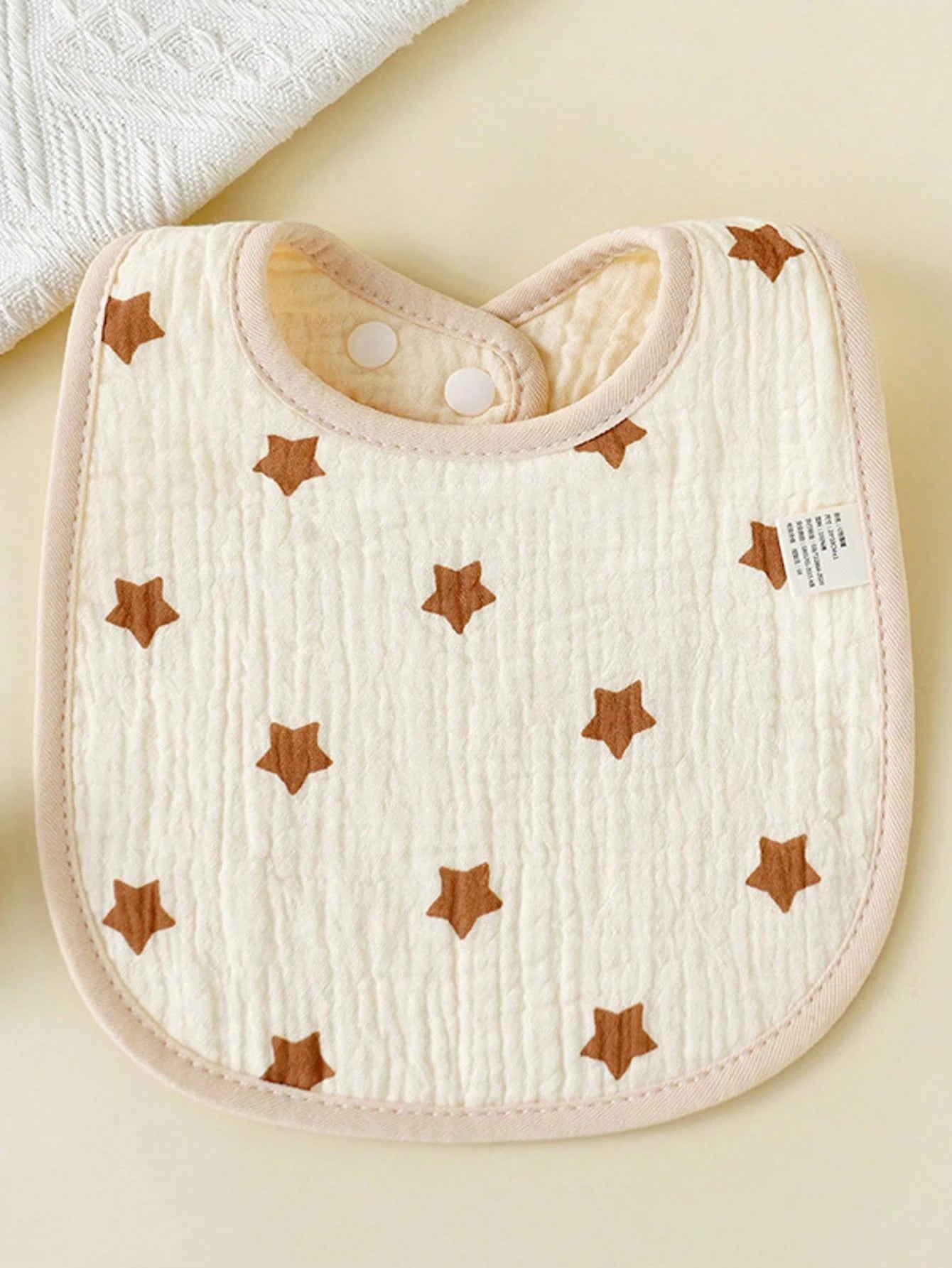 4pcs/Set U-Shaped Baby Bibs, 6-Layer Infant Burp Cloths, Feeding Saliva Towel