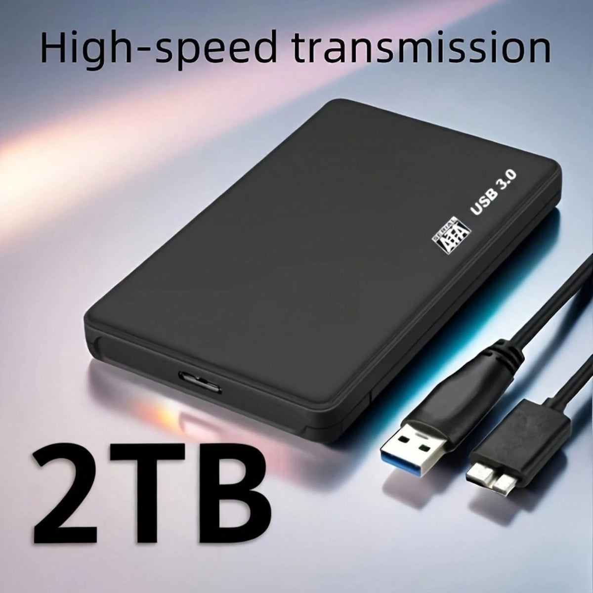 4TB 2TB Portable Hard Drive External Hard Drive 4TB 2TB USB 3.0 Data Transfer External Hard Disk Compact Minimalist Design, Compatible With Laptop Desktop- Reliable Storage For Students, Professional