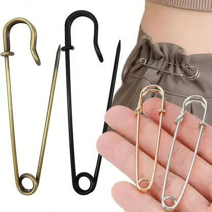 5/10/20Pcs Large Clothing Safety Pins, Heavy Duty Quilt Pins, Gold & Silver Decorative Pins, Suitable For Canvas, Wool Clothing Crafts And DIY Jewelry Crafts
