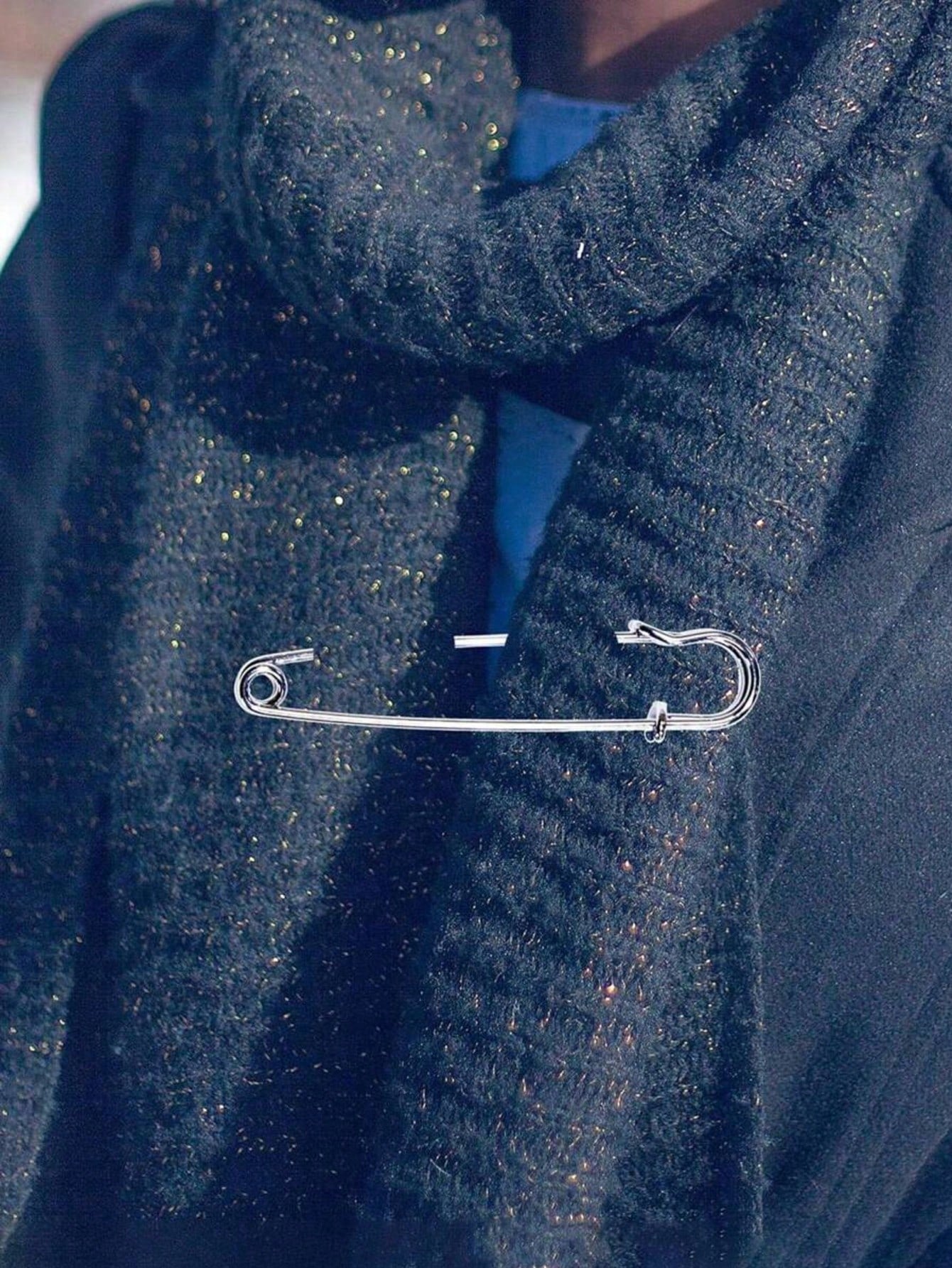 5/10/20Pcs Large Clothing Safety Pins, Heavy Duty Quilt Pins, Gold & Silver Decorative Pins, Suitable For Canvas, Wool Clothing Crafts And DIY Jewelry Crafts