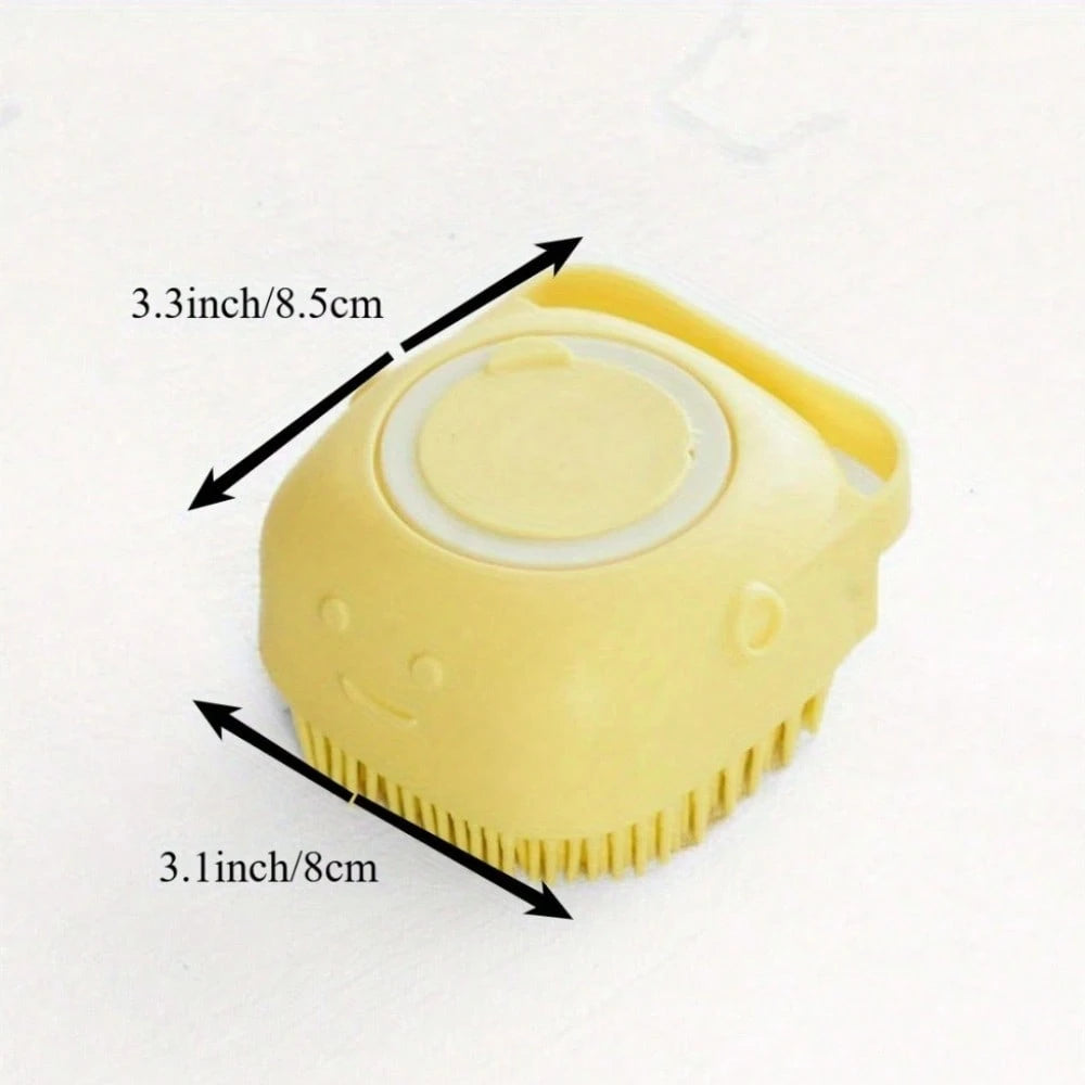 5/3/1pc Soft Silicone Bath Brush With Massage And Soothing Effect, Exfoliating, Built-In Bath Product, Suitable For Bathroom Cleaning
