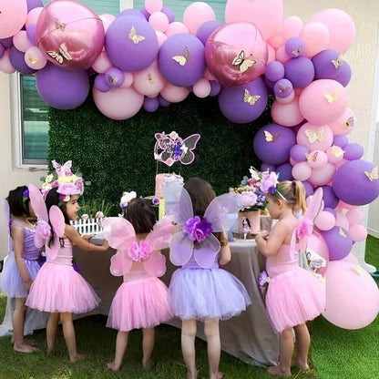 50/20pcs Metallic Pink & Purple Latex Balloons- Birthday, Shower, Wedding, Anniversary, Graduation, Boy Girl, Princess Theme, Gender Reveal, Celebration Party Decorations| Elegant Party Decor| Chic