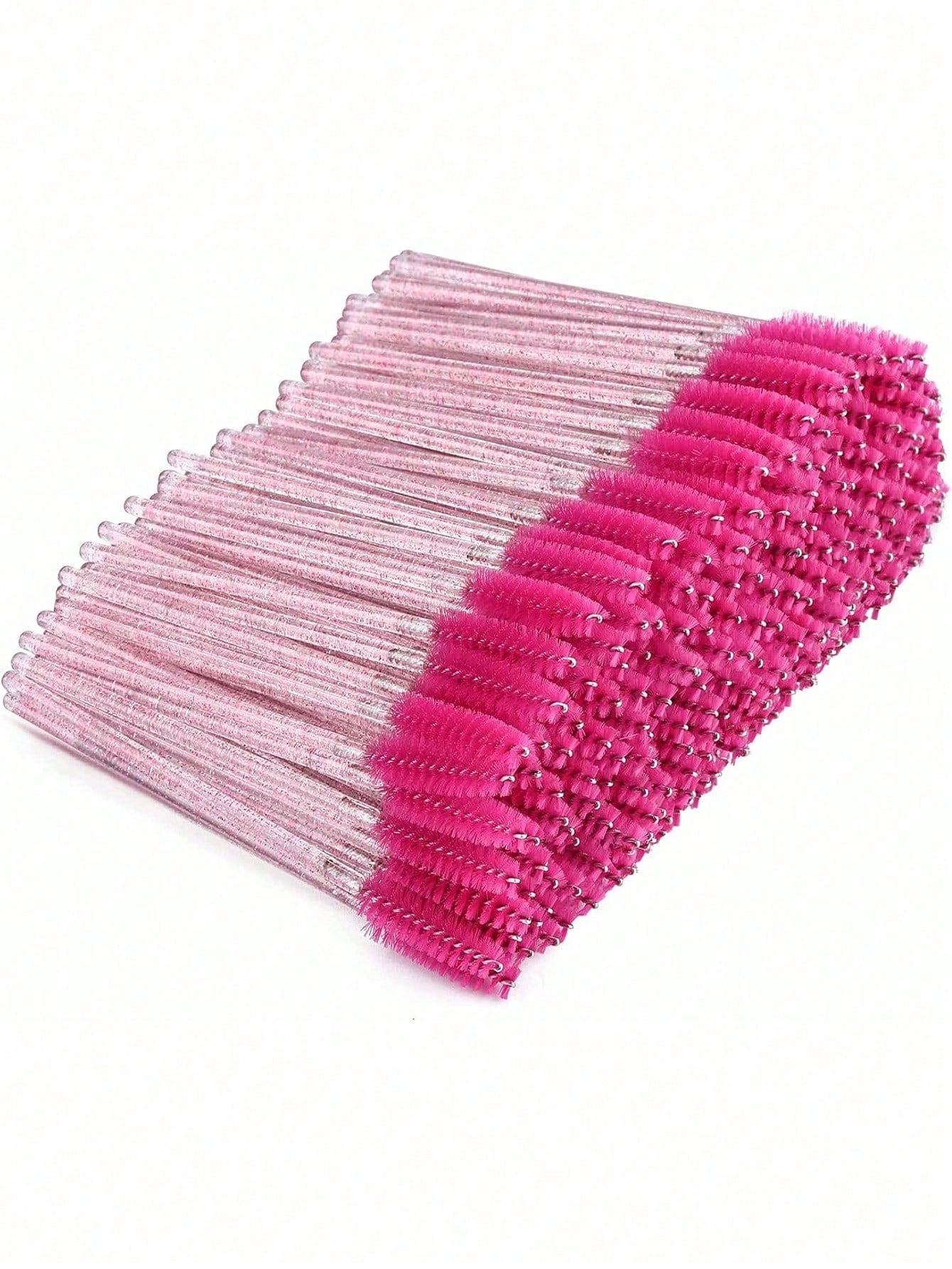 500pcs/100pcs/50pcs/10pcs Eyelash Brushes, Mascara Brushes, Eyelash Brushes, Spiral Brushes For Eyelash Extensions, Eyebrow Brushes, Eyeshadow Brushes, Brow Makeup Tools And Accessories Set
