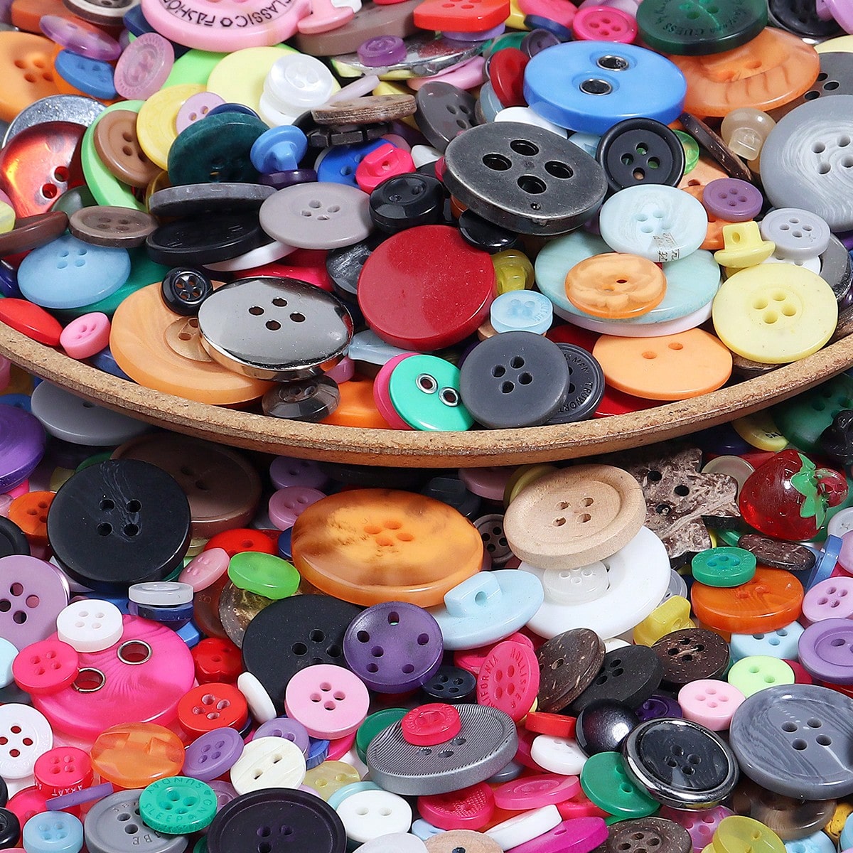 50g/Pack Mixed Size Resin Colorful Buttons, Suitable For DIY Handmade Button Art, Button Flower Material Kit, Shirt, Shoe, Hat, Clothing Round Hand-Sewn Decorative Buttons, Sewing Accessories, DIY Cra
