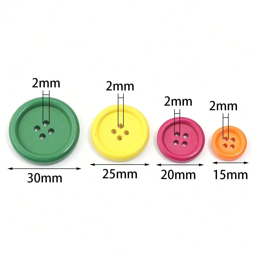 50g/Pack Mixed Size Resin Colorful Buttons, Suitable For DIY Handmade Button Art, Button Flower Material Kit, Shirt, Shoe, Hat, Clothing Round Hand-Sewn Decorative Buttons, Sewing Accessories, DIY Cra