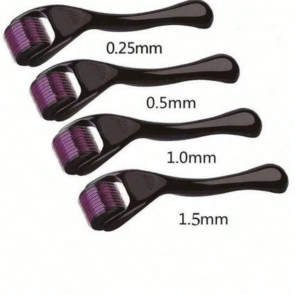 540 Pin Derma Microneedle Roller, Multi-Functional Home Microneedling Beauty Tool For Facial Skincare, Scalp Massage, Hairline & Beard Maintenance, Portable Skin Care Accessory, Ideal Back To School D