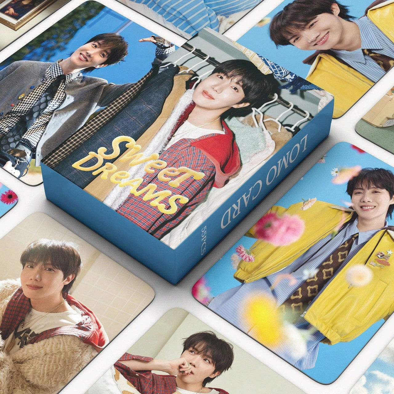 55pcs New JHOPE Zheng Hao-Xi Solo Album Card SWEET Star DREAMS LOMO Card- Star Card, Collectible Card, Can Be Stored In Card Album, Wallet, Backpack, Etc., Also Can Be Used As Decoration, Desktop Orn