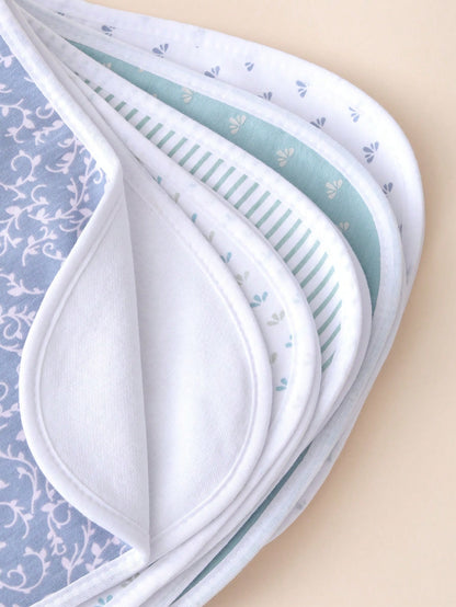 5pcs Baby Anti-Spit Up Burp Cloths, Waterproof Soft Absorbent Suitable For Baby Boys And Girls