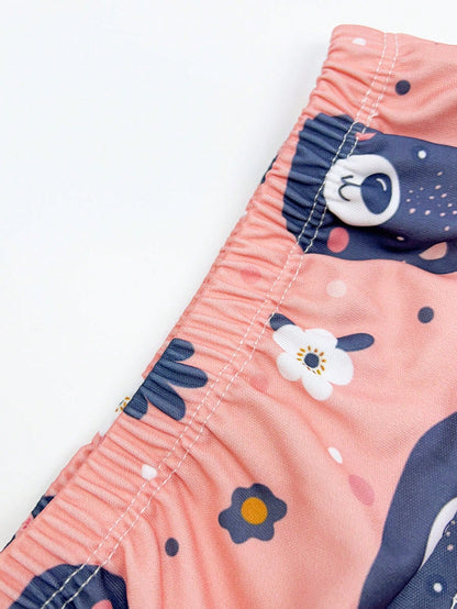 5pcs Baby Reusable Printed Potty Training Pants, Boys & Girls Infant Toilet Training Underwear, Washable