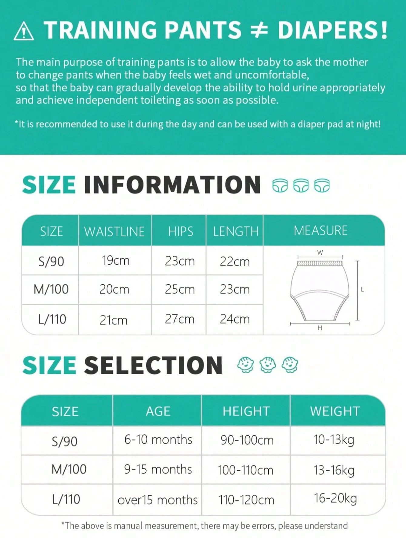 5pcs Baby Reusable Printed Potty Training Pants, Boys & Girls Infant Toilet Training Underwear, Washable