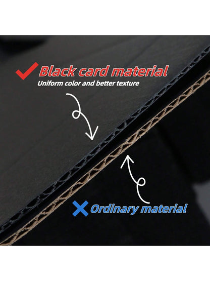 5pcs Black Shipping Boxes, Packaging Materials, Carton Boxes, Corrugated Cardboard Boxes, Postal Paper Boxes, Gift Boxes, Corrugated Paper Boxes, Express Boxes, Packing Boxes Back To School