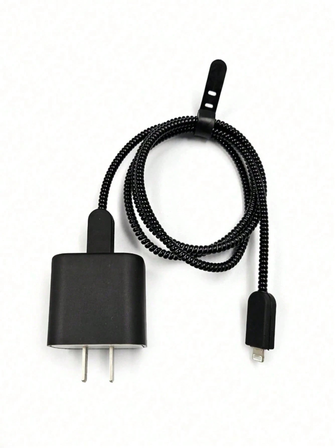5pcs Black TPU Anti-Drop Charger Protector Case, Cable Winder Compatible With Apple 18W/20W Charger