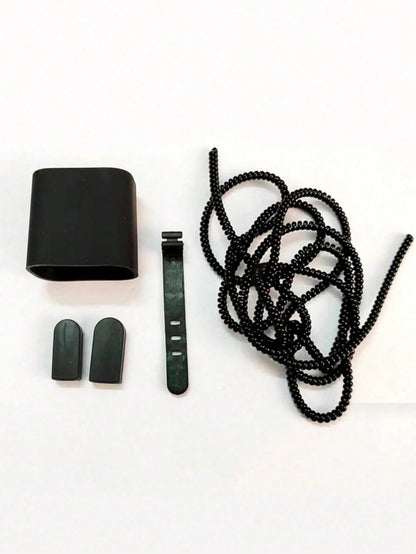 5pcs Black TPU Anti-Drop Charger Protector Case, Cable Winder Compatible With Apple 18W/20W Charger
