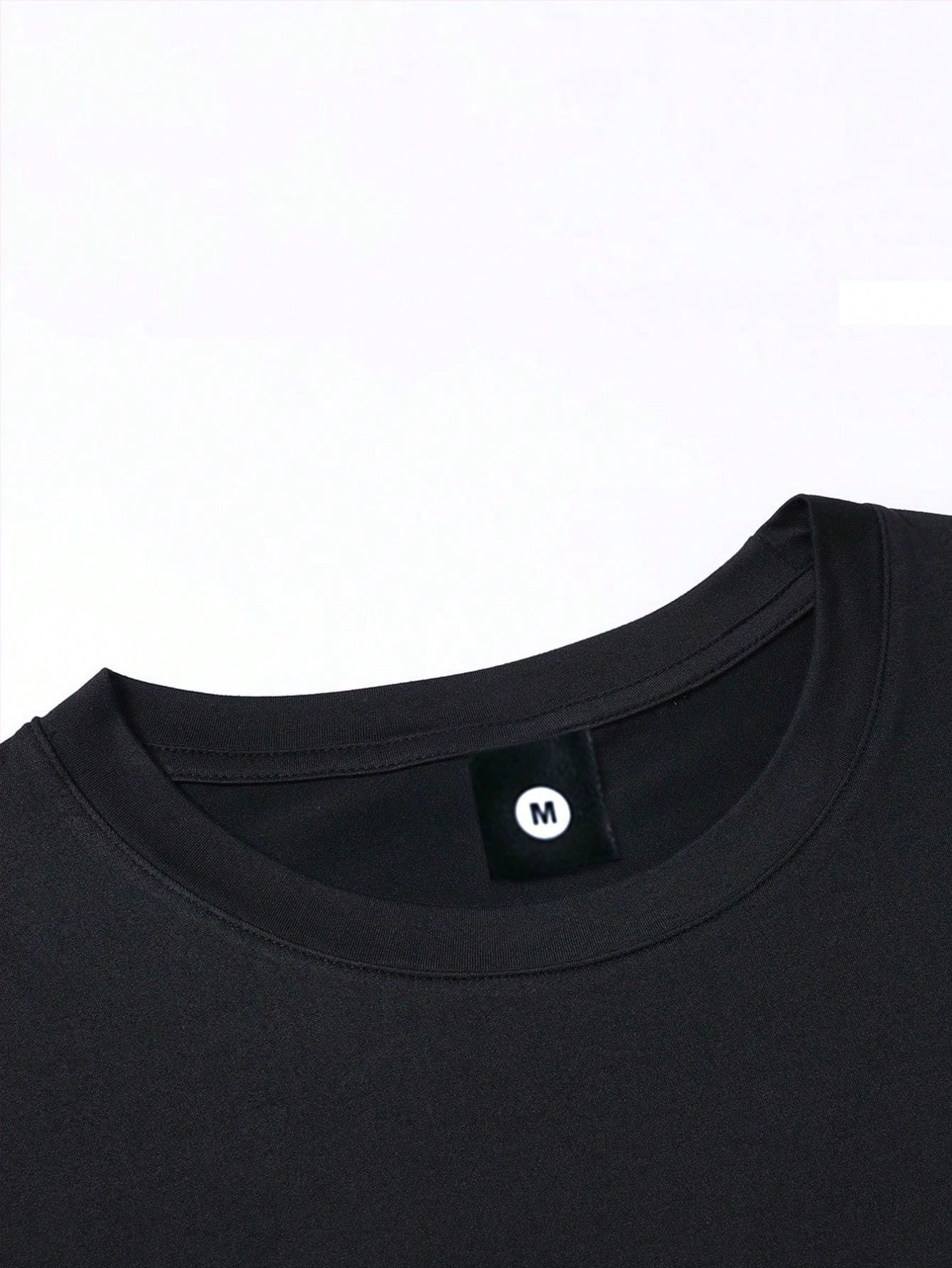 5pcs Men's Summer Regular Fit Short Sleeve T-Shirts, Solid Color Basic Style, Fashion Casual Sports Outdoor Wear, Thin Fabric, Suitable For Running, Basketball, Camping, Gym, Swimming And Beach, Perfe