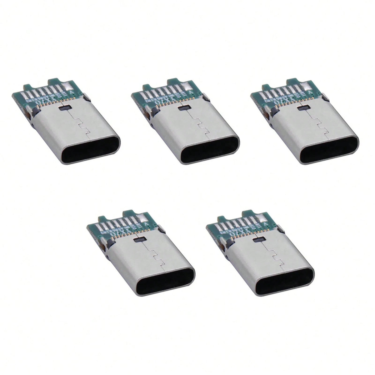 5Pcs USB 3.1 Type-C 24Pin Female Plug Jack PCB USB Connector Board Breakout PCB