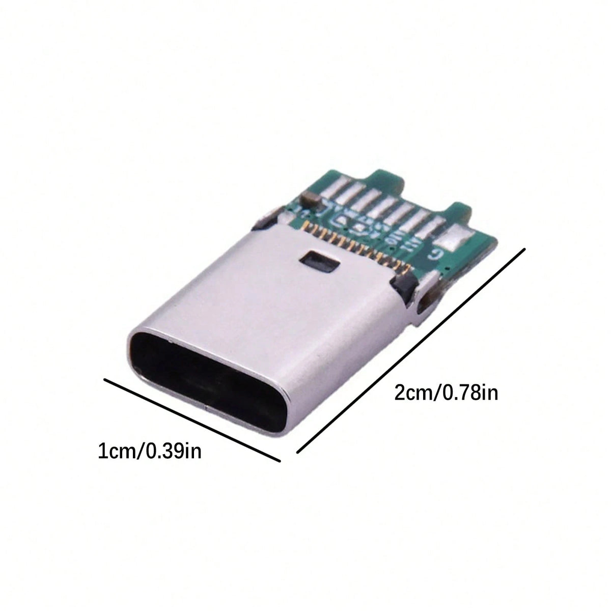 5Pcs USB 3.1 Type-C 24Pin Female Plug Jack PCB USB Connector Board Breakout PCB