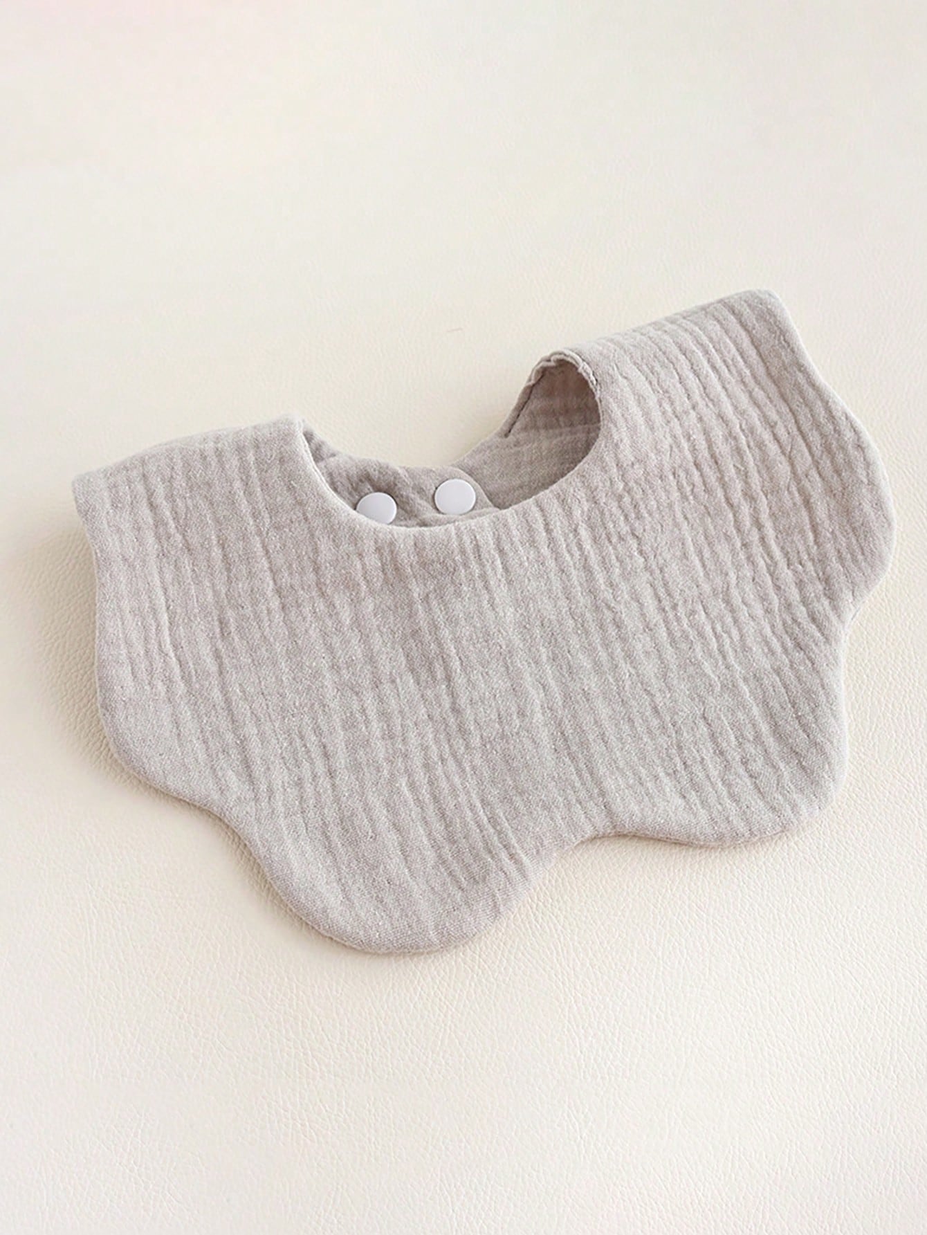 6-Layer Solid Color Flower Petal Baby Bib, Newborn Infant Saliva Towel, Class A Baby Bibs