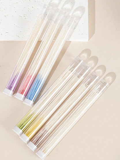 60pcs/120pcs Ear Piercing Cleaning Kit, Odor Removal, Ear Care Set, Disposable Piercing Thread, Post-Piercing Care Cleaning Thread, Ear Piercing Care Cleaning Tools, Unisex