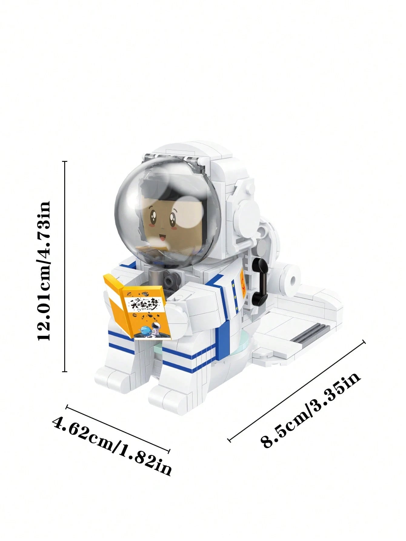 667pcs Astronaut Assembly Set, Space Exploration Theme Decorative Stickers, Handmade Mechanical Model, Sci-Fi Style Desktop Sculpture, Learning Display Decoration, Holiday Commemorative Gift, Men's Co