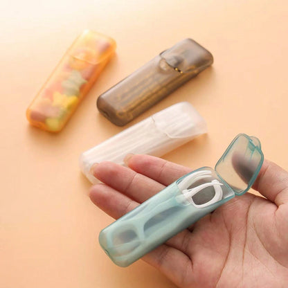 6pcs Mini Portable Storage Boxes Small Parts Organizer/Travel Toothpick, Dental Floss, Pill, Jewelry Storage Box/Multi-Purpose Universal Size