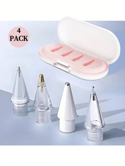 6pcs Replacement Nibs Compatible With Apple Pencil Pro/2nd Gen/1st Gen/USB-C, Upgraded Apple Pencil Nibs With Pen Tip Case, Durable, Fine Tip, Precise Control, For IPad Pencil Tip Set
