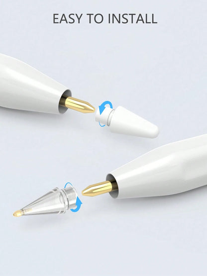6pcs Replacement Nibs Compatible With Apple Pencil Pro/2nd Gen/1st Gen/USB-C, Upgraded Apple Pencil Nibs With Pen Tip Case, Durable, Fine Tip, Precise Control, For IPad Pencil Tip Set
