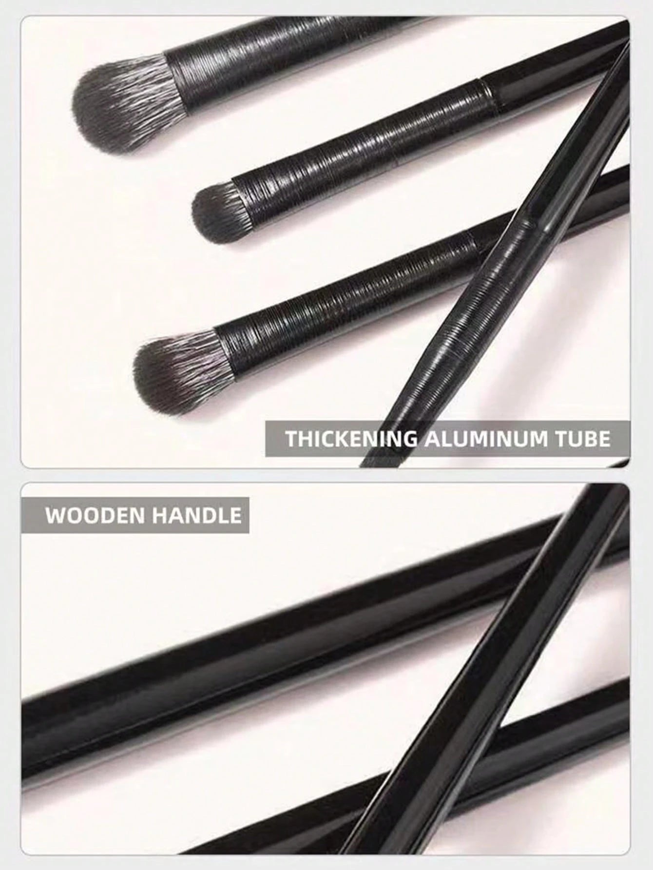6pcs Soft Bristle Eye Makeup Brush Set For Eyeshadow Blending, Smudging, Eyeliner & Eye Detailing,Eyebrow Brush,Eyeshadow Brush,Spoolie,Spoolie Brush,Giveaways