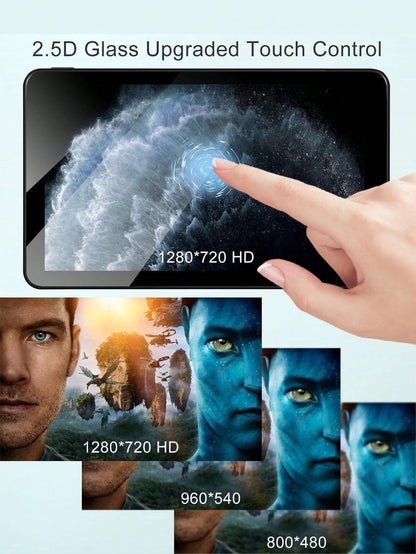 7-Inch High Definition Portable In-Car Stereo Touchscreen, Compatible With All Vehicle Models, Supports Apple CarPlay And Android Auto, Features Mirror Link/Reverse Camera/Bluetooth/GPS Navigation/AUX
