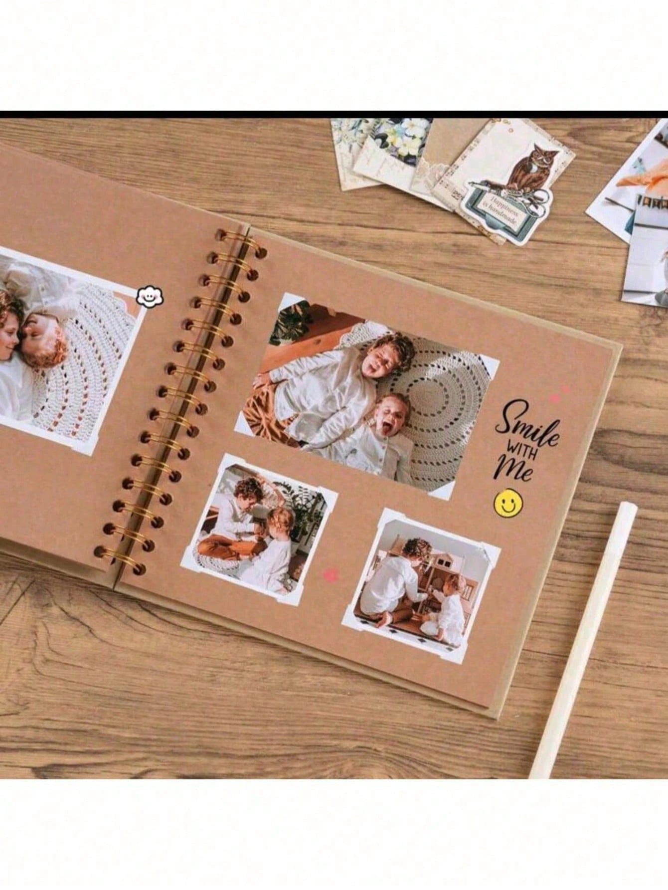 7x7 Inch/8x8 Inch/10x10 Inch DIY Scrapbook Album, 40 Pages/20 Sheets, Hard Cover Kraft Paper, Scrapbook Album, Wedding And Anniversary Family Memories