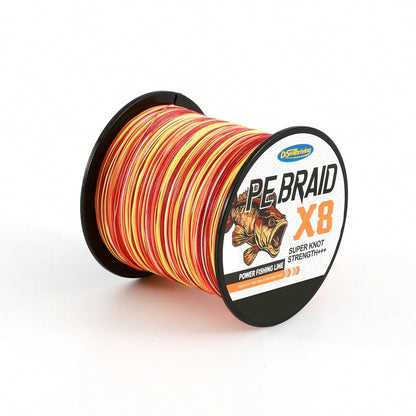 8-Strand High-Quality PE Braided Fishing Line- High Strength, Wear-Resistant, Durable- Available In 109 Yards, 328 Yards, And 547 Yards Lengths