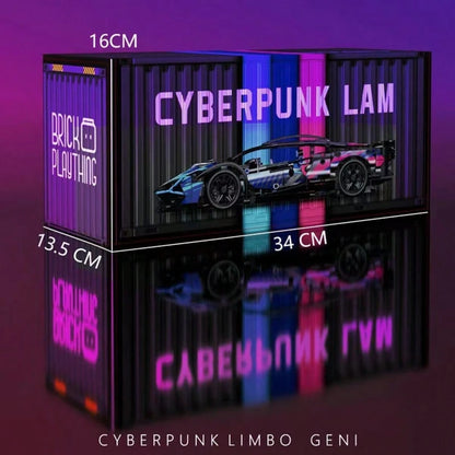 800pcs+ Building Blocks Cyberpunk 911 Lambor Ghini Starry Sky Sports Car Toy Car Model Birthday Gift- Christmas Gift- Perfect Gift- Gift