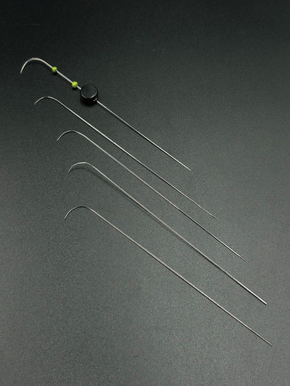 9.7cm/11.5cm Dual Size Open Curved Beading Needle, Flexible Long Metal Material, Smooth Beading, Easily Thread Small Beads, DIY Jewelry Making Tool, Suitable For Bracelets, Necklaces, Handmade Crafts
