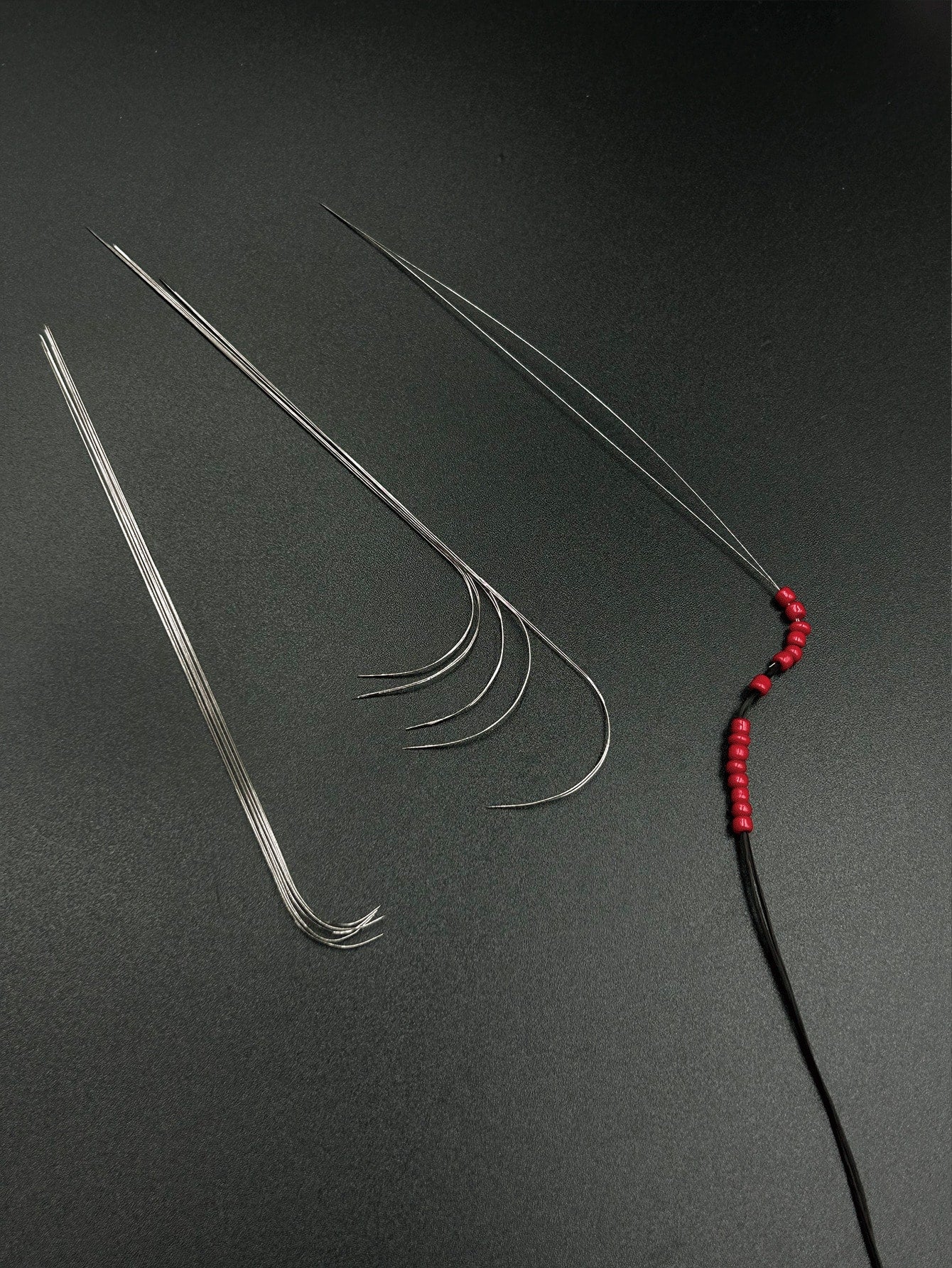 9.7cm/11.5cm Dual Size Open Curved Beading Needle, Flexible Long Metal Material, Smooth Beading, Easily Thread Small Beads, DIY Jewelry Making Tool, Suitable For Bracelets, Necklaces, Handmade Crafts