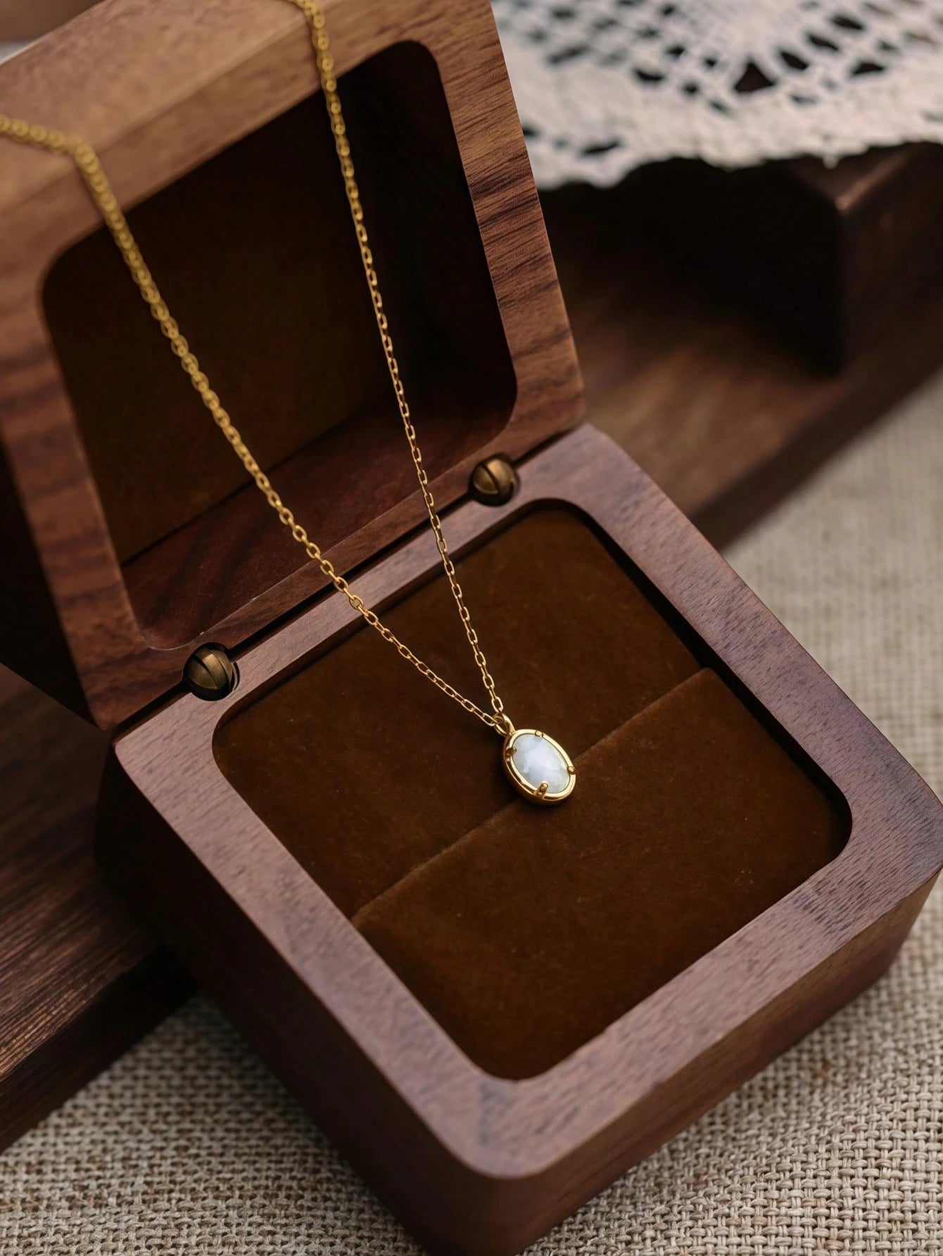 925 Sterling Silver Vintage Opal Necklace| Exquisite Opal Pendant Necklace| Women's October Birthstone Jewelry| Handmade Opal Gift