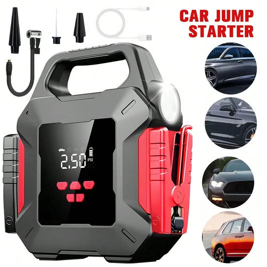 99800mAh Car Jump Starter With Air Compressor Battery Jumper Box Charger Booster