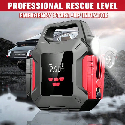99800mAh Car Jump Starter With Air Compressor Battery Jumper Box Charger Booster