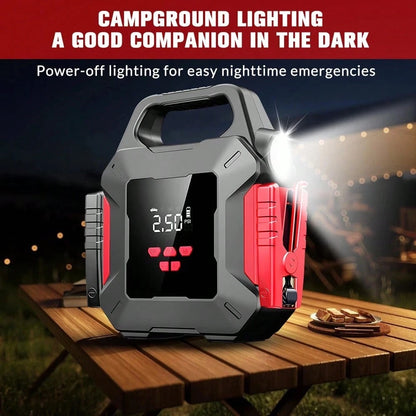 99800mAh Car Jump Starter With Air Compressor Battery Jumper Box Charger Booster
