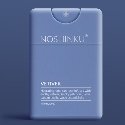 Noshinku Refillable Vetiver Patchouli Hydrating Pocket Hand Sanitizer
