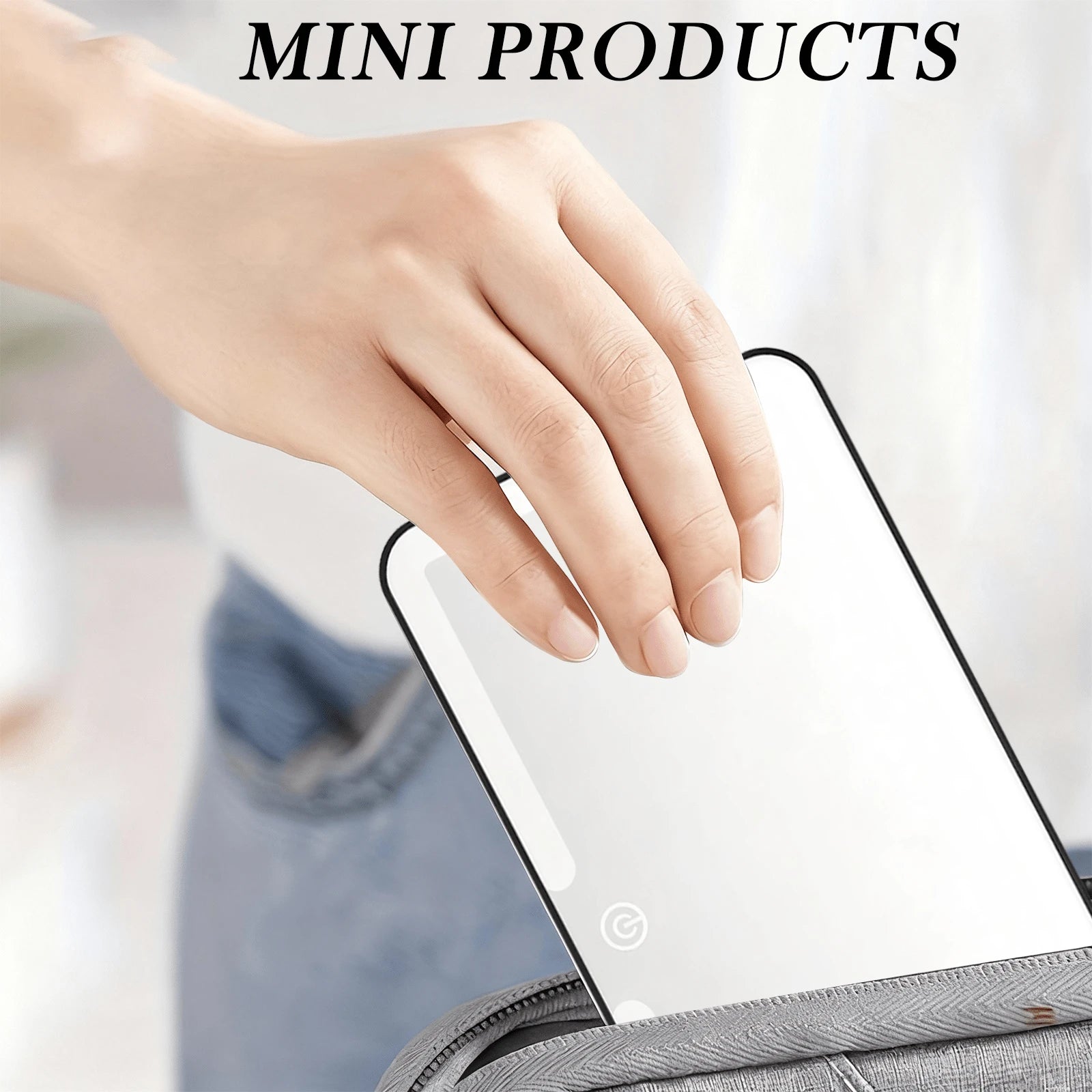 A Dimmable, Portable Rearview Sun Visor Vanity Mirror With A Touchscreen For Adjustable Brightness, Suitable For Cars, Trucks, And SUVs. A Great Holiday Gift.