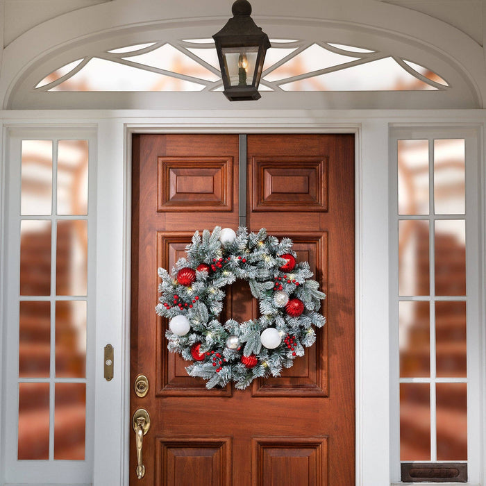 Adapt™ Adjustable Length Wreath Hanger - Brushed Nickel
