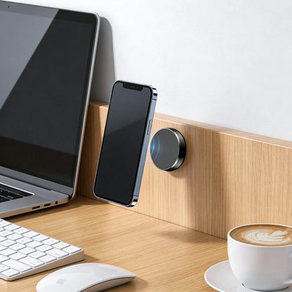 Adhesive Magnetic Phone Holder, Suitable For Kitchen Cabinet Doors, MagSafe Compatible, Super Strong Magnetic Force To Fix Phone And Keys, Firmly Adhered, Non-Damaging, Waterproof And Oil-Proof, Cover