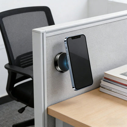 Adhesive Magnetic Phone Holder, Suitable For Kitchen Cabinet Doors, MagSafe Compatible, Super Strong Magnetic Force To Fix Phone And Keys, Firmly Adhered, Non-Damaging, Waterproof And Oil-Proof, Cover
