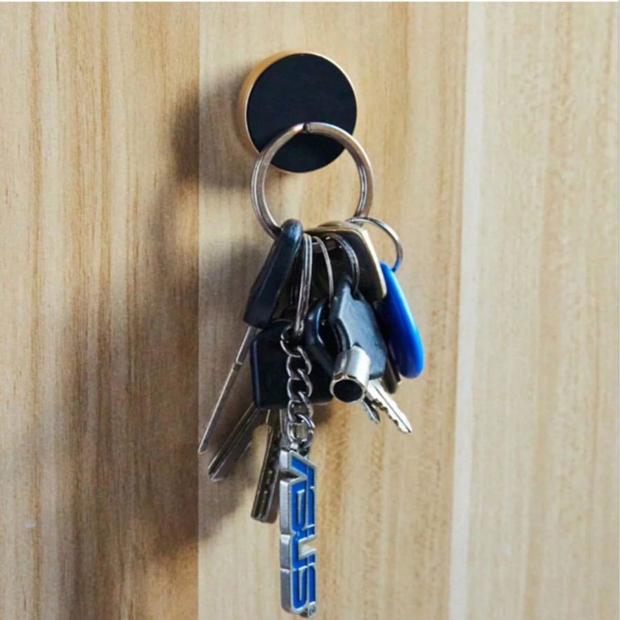 Adhesive Magnetic Phone Holder, Suitable For Kitchen Cabinet Doors, MagSafe Compatible, Super Strong Magnetic Force To Fix Phone And Keys, Firmly Adhered, Non-Damaging, Waterproof And Oil-Proof, Cover