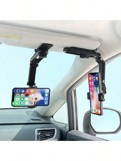 Adjustable Gooseneck Multi-Jointed Long Arm Sun Visor Fashionable Car Phone Holder Multi-Functional Suitable For Navigation Universal Car Accessories Spring Gift